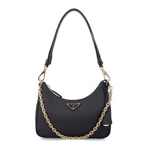Prada Re-Edition Mini Saffiano Leather Bag With Detachable Chain - NWT